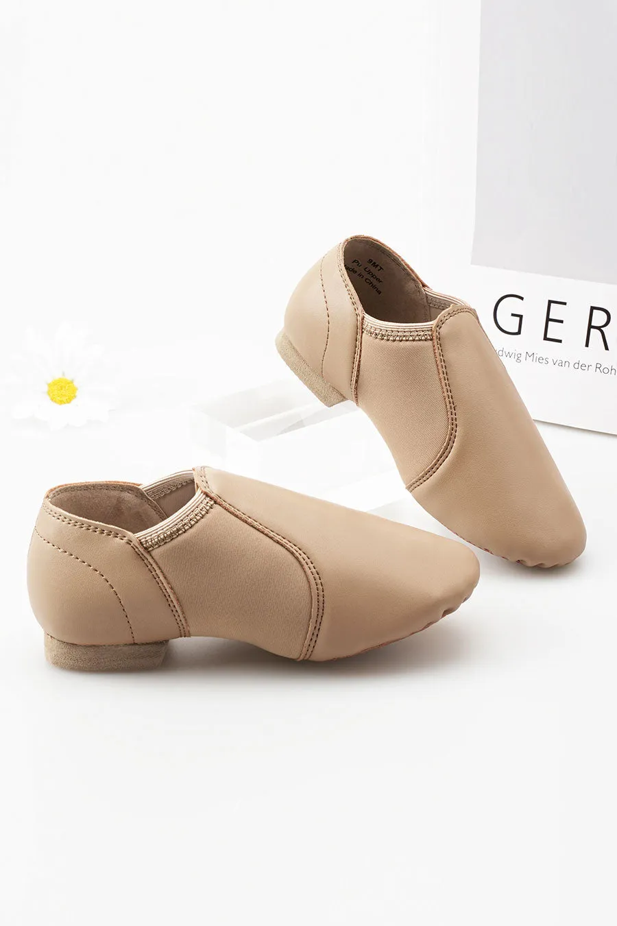 Kids PU Leather Jazz shoes
