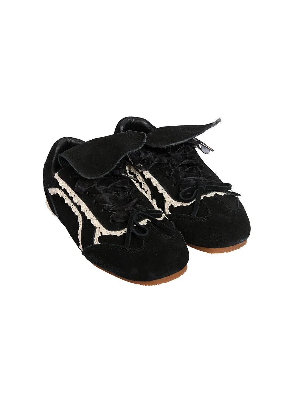 Lace-Up Metallic Sneakers IF510