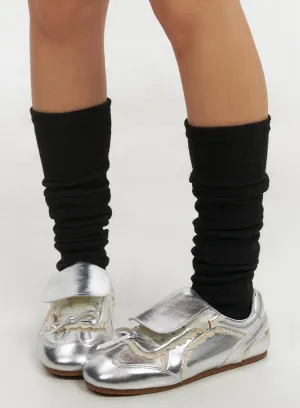Lace-Up Metallic Sneakers IF510