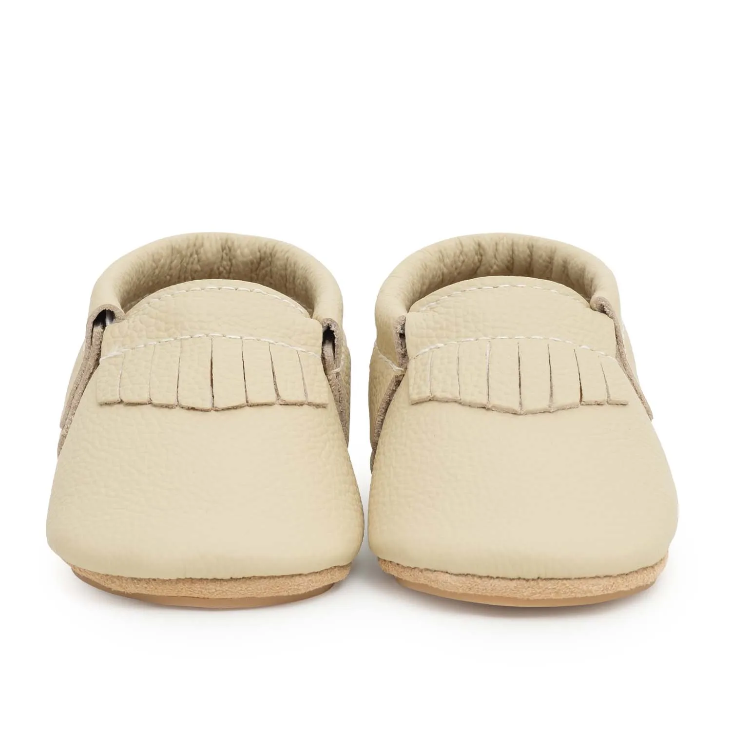 Latte Hard Sole Moccasins