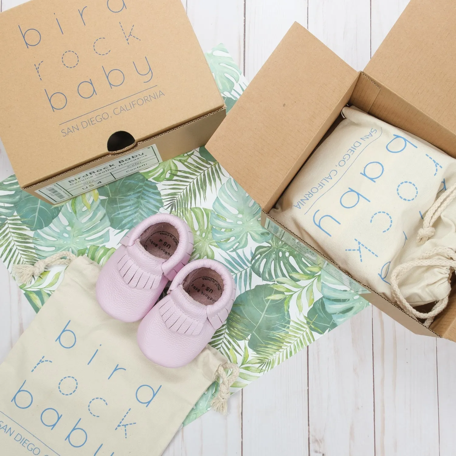 Lavender Baby Moccasins