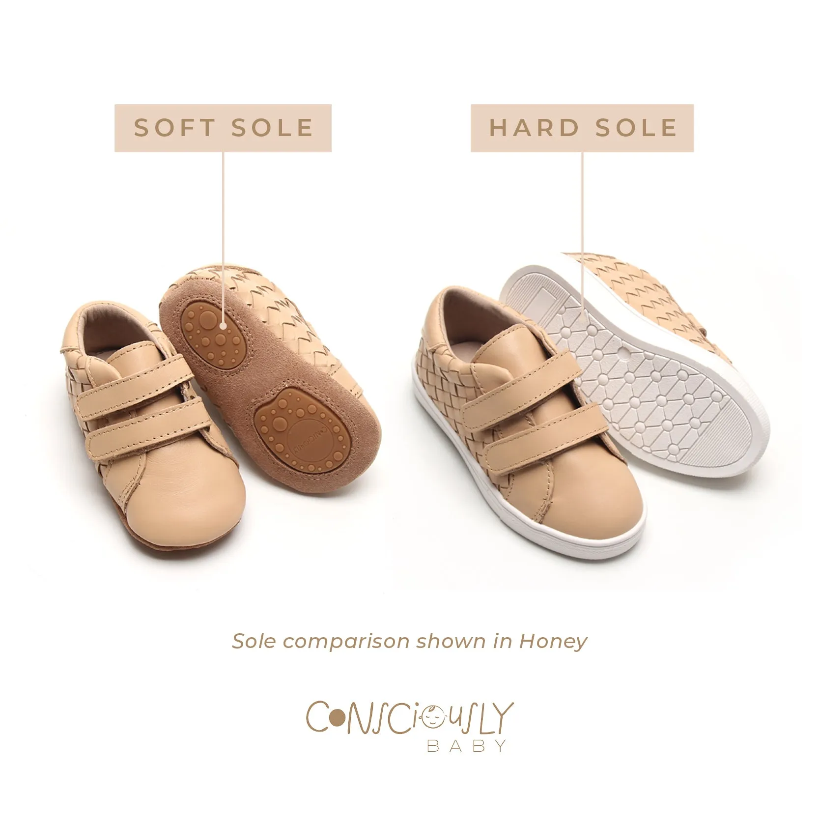 Leather Woven Sneaker | Color 'Bone'