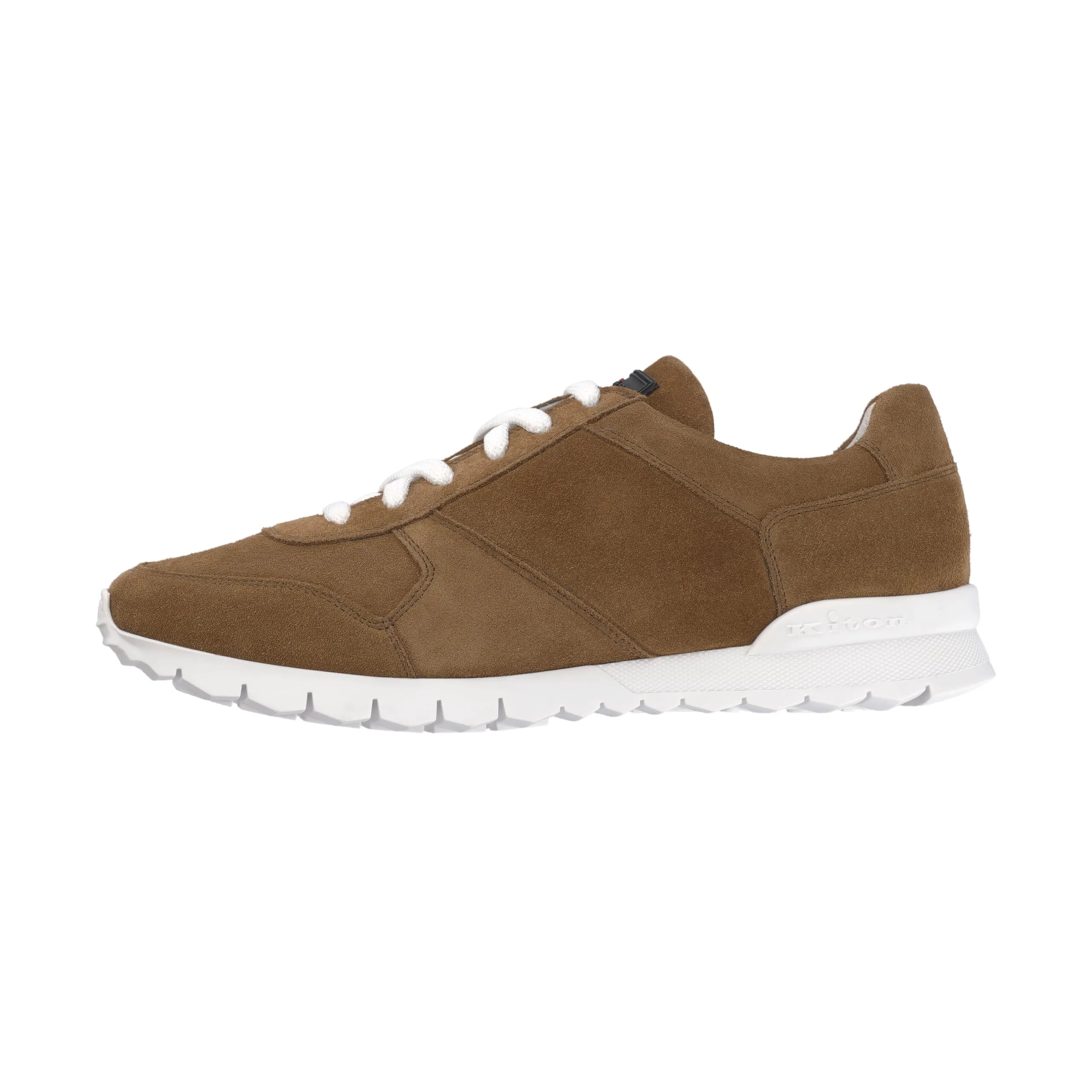 Logo Leather Sneakers in Marrone Brown