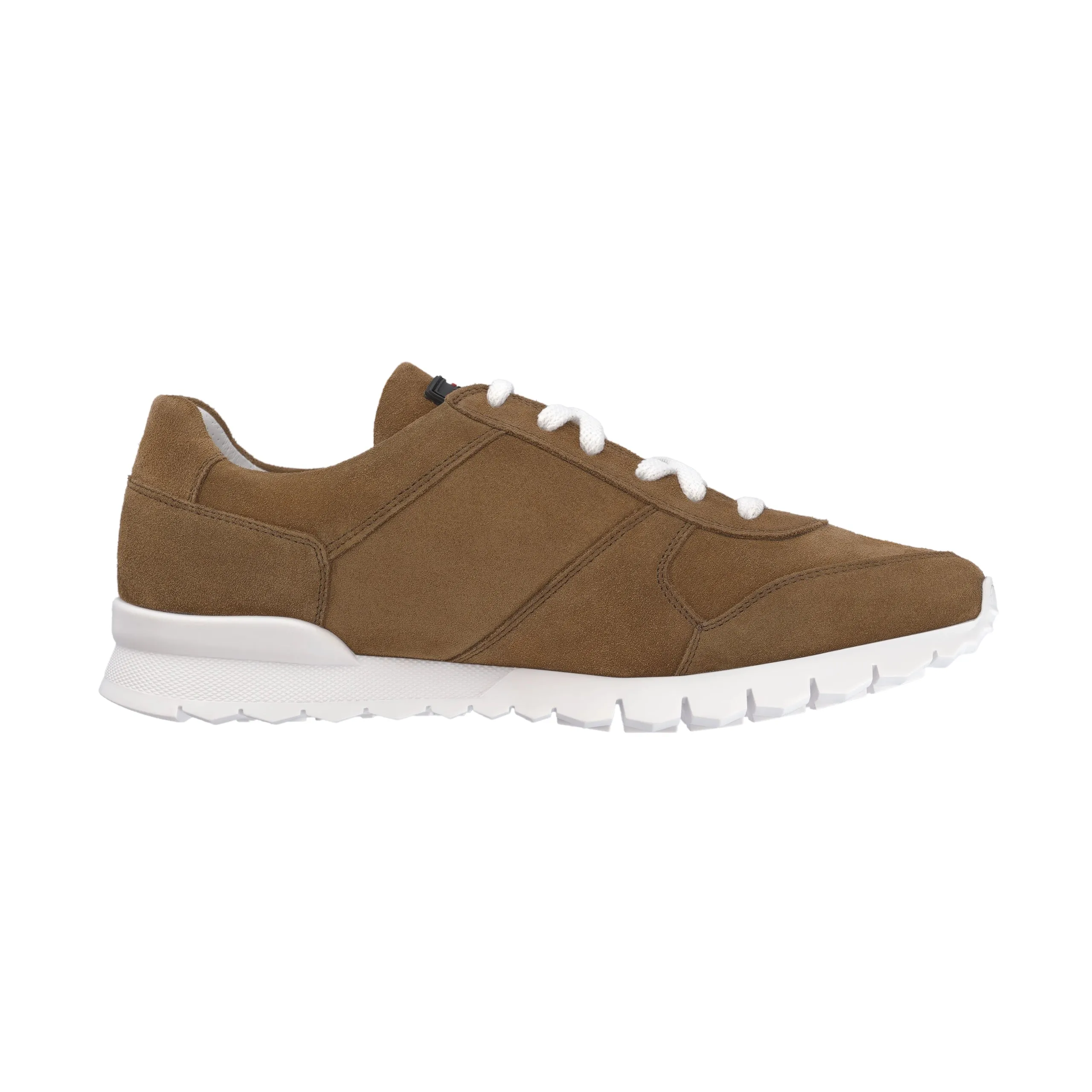 Logo Leather Sneakers in Marrone Brown