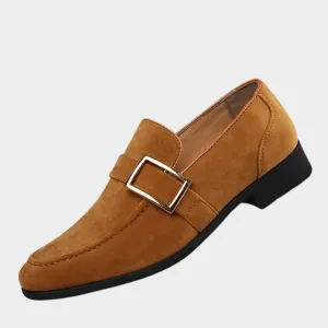 Mens Leather Dress Shoes  Formal Loafers  Business & Wedding  Premium Suede  Multiple Colours
