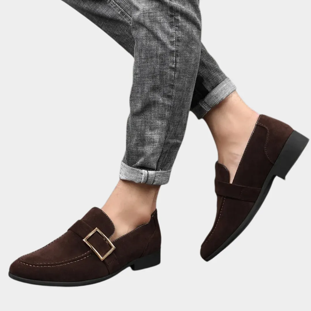 Mens Leather Dress Shoes  Formal Loafers  Business & Wedding  Premium Suede  Multiple Colours