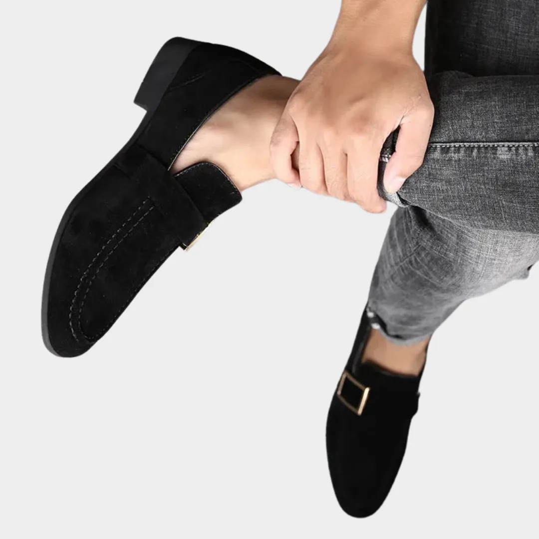 Mens Leather Dress Shoes  Formal Loafers  Business & Wedding  Premium Suede  Multiple Colours