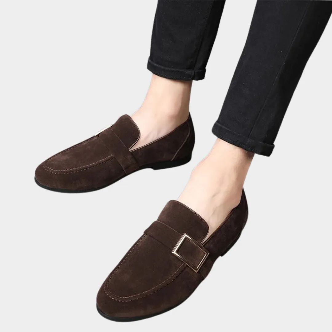 Mens Leather Dress Shoes  Formal Loafers  Business & Wedding  Premium Suede  Multiple Colours
