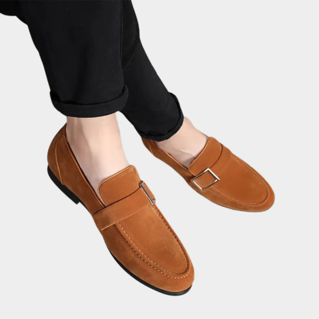 Mens Leather Dress Shoes  Formal Loafers  Business & Wedding  Premium Suede  Multiple Colours
