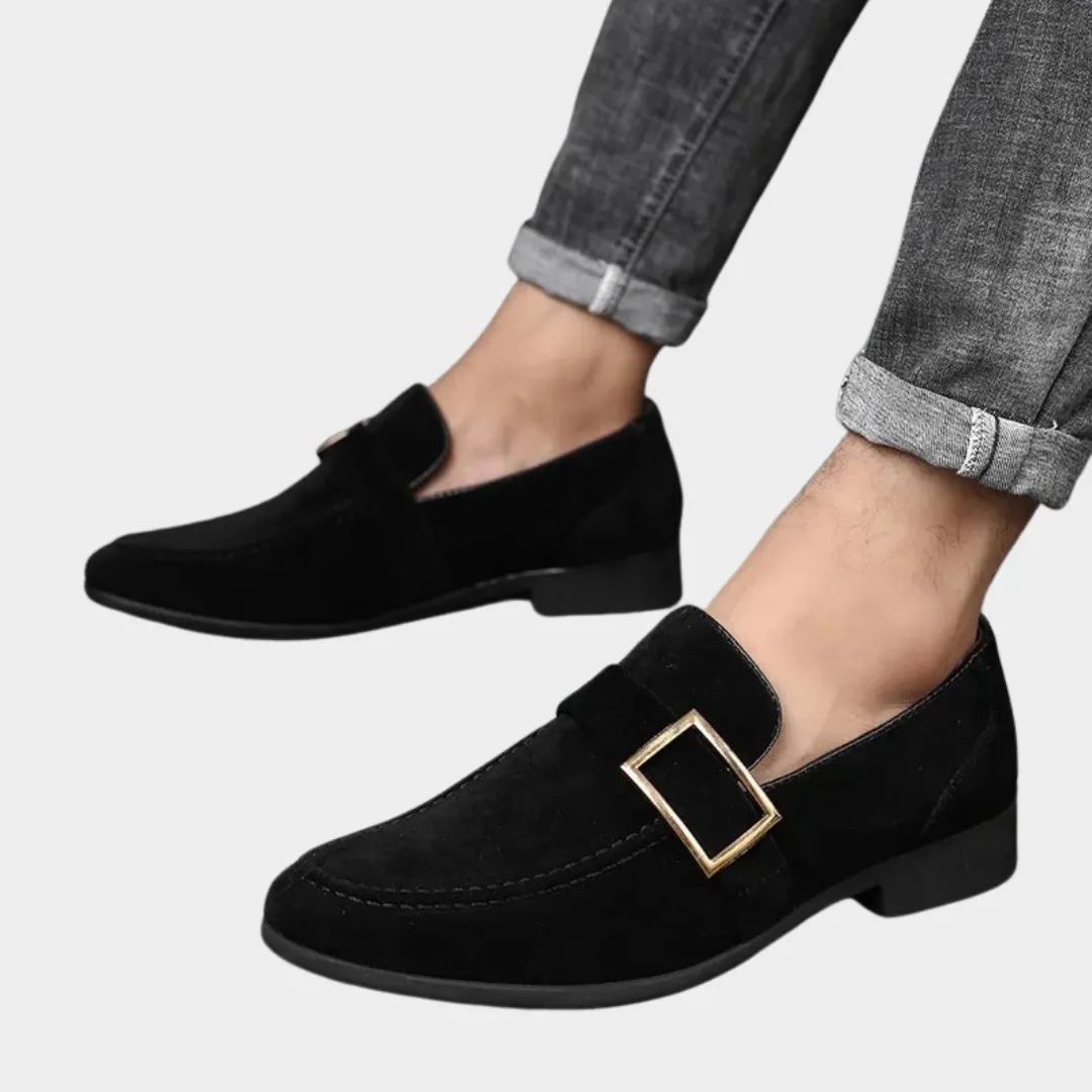 Mens Leather Dress Shoes  Formal Loafers  Business & Wedding  Premium Suede  Multiple Colours