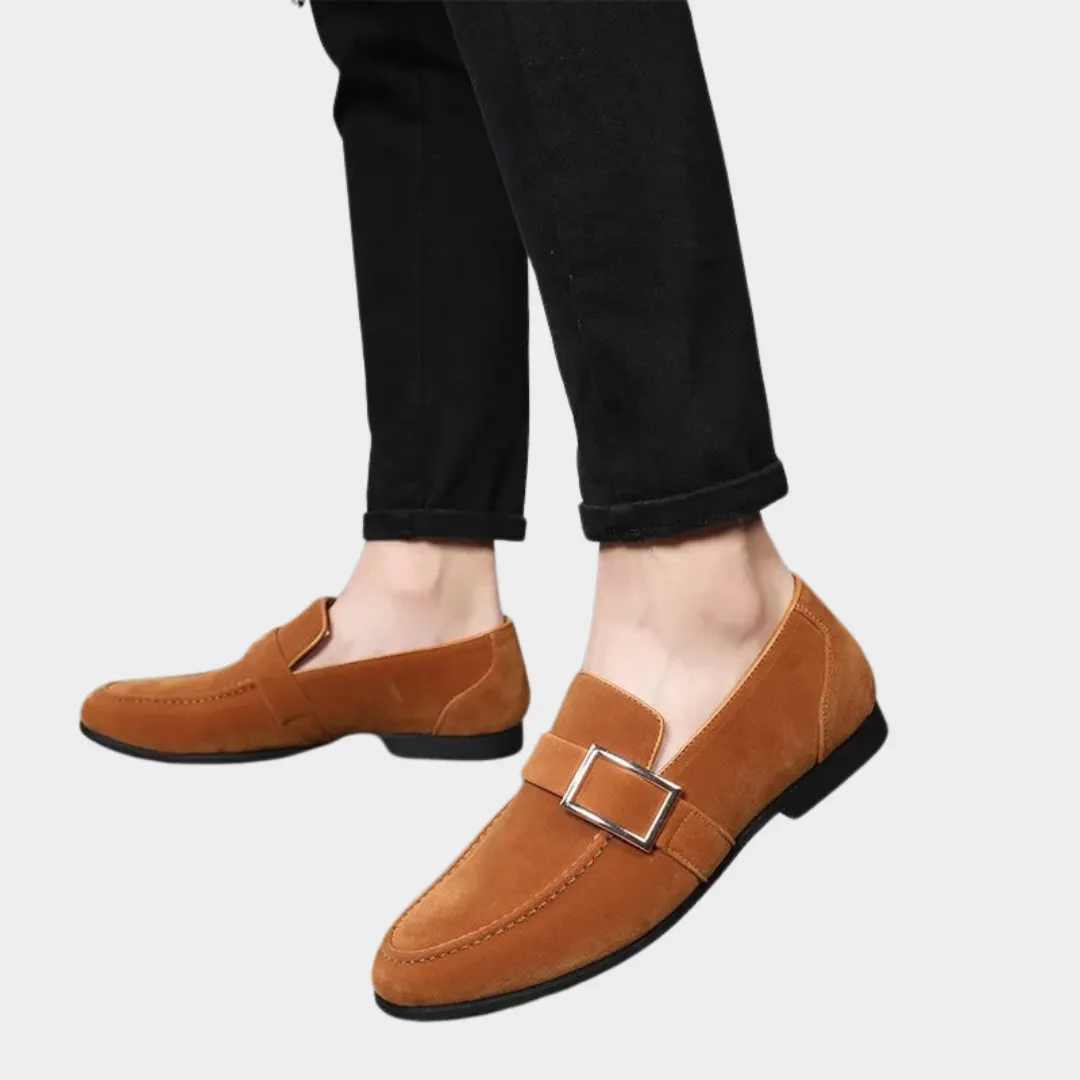 Mens Leather Dress Shoes  Formal Loafers  Business & Wedding  Premium Suede  Multiple Colours