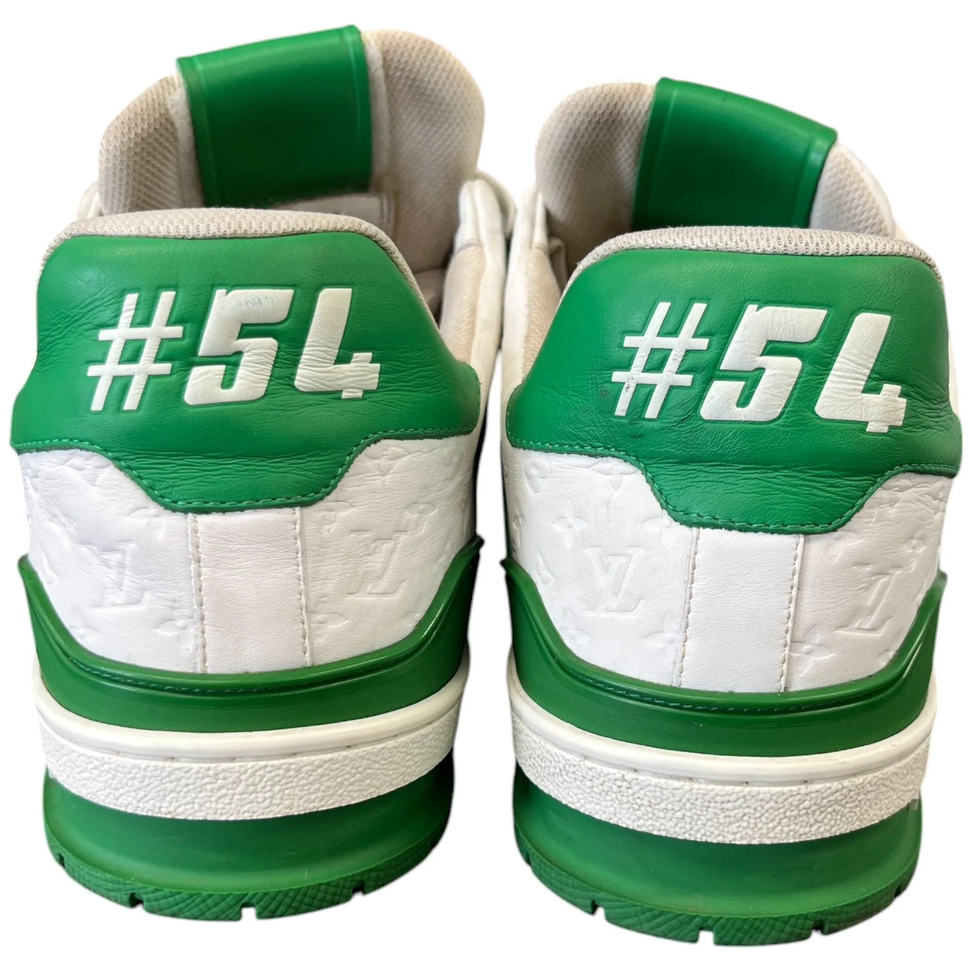 Men's Lv Monogram Low Trainers Green Size EU 43 / UK 9