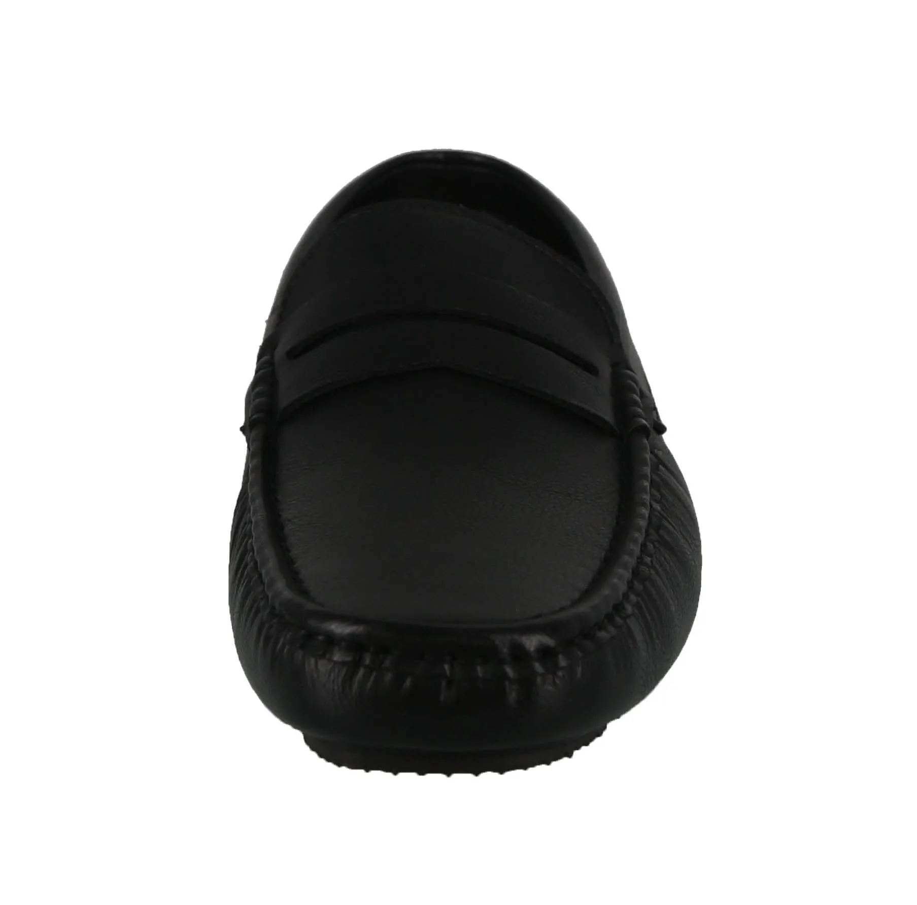 MEN'S SHOES BLACK PU MOCCASINS DS56-M