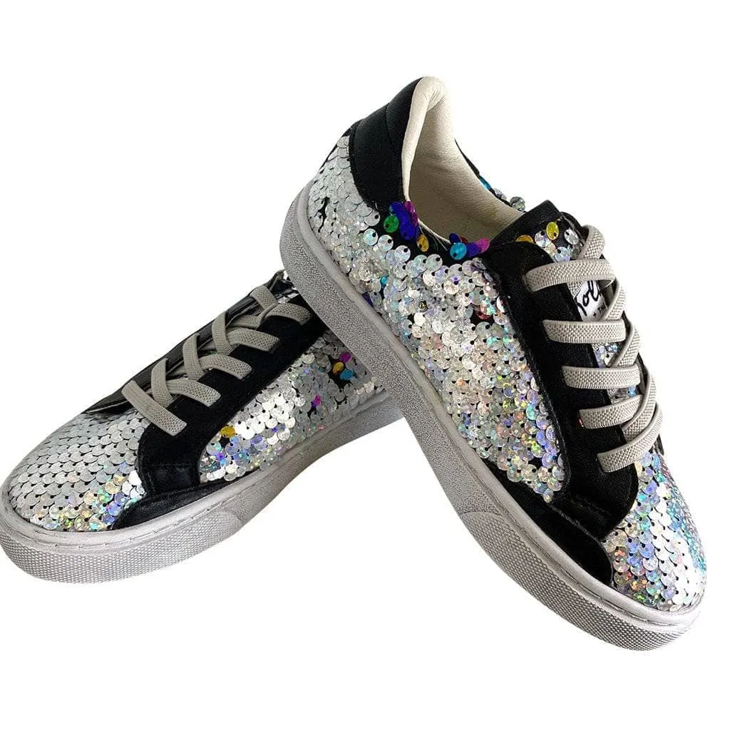Midnight Sequin Flip Sneakers