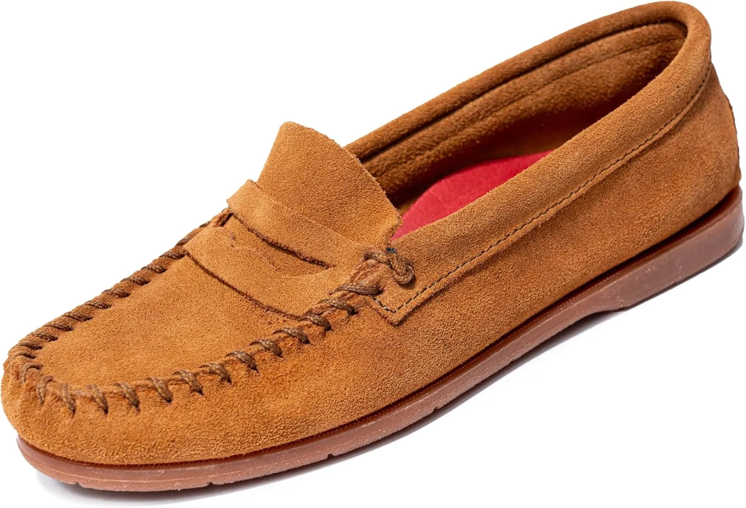 Minnetonka Mellony Penny  Women's Penny Loafer Design, Water and Stain Resistant, Genuine Suede, and Lightweight Sole