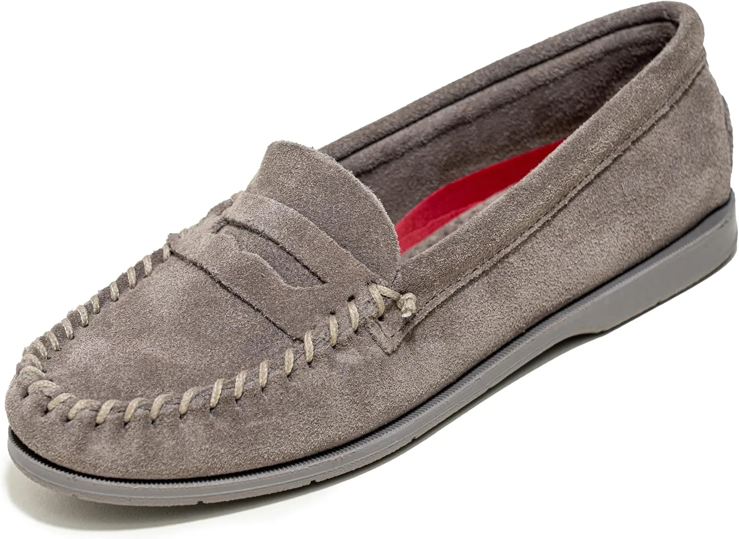Minnetonka Mellony Penny  Women's Penny Loafer Design, Water and Stain Resistant, Genuine Suede, and Lightweight Sole