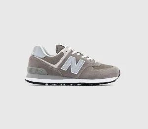 New Balance 574 Grey White Green Leaf Uk Size 7