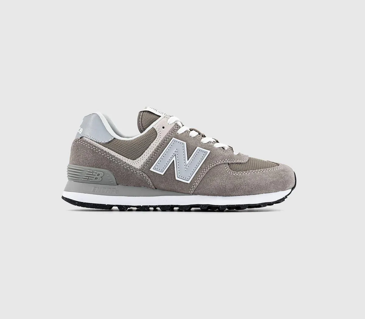 New Balance 574 Grey White Green Leaf Uk Size 7