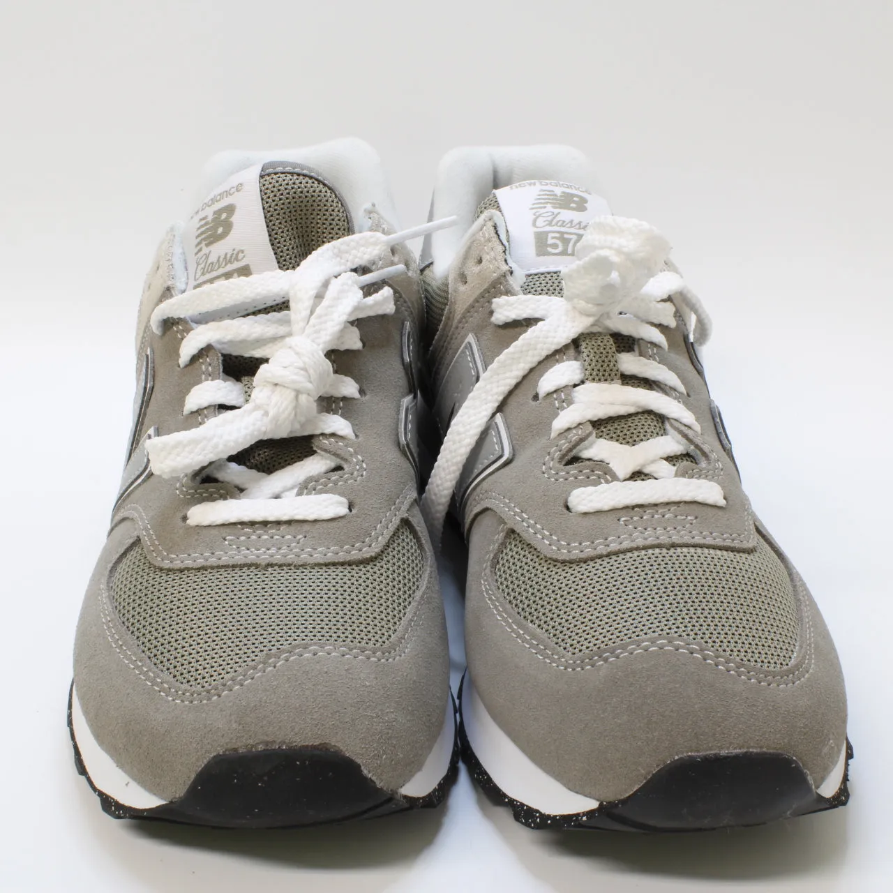 New Balance 574 Grey White Green Leaf Uk Size 7