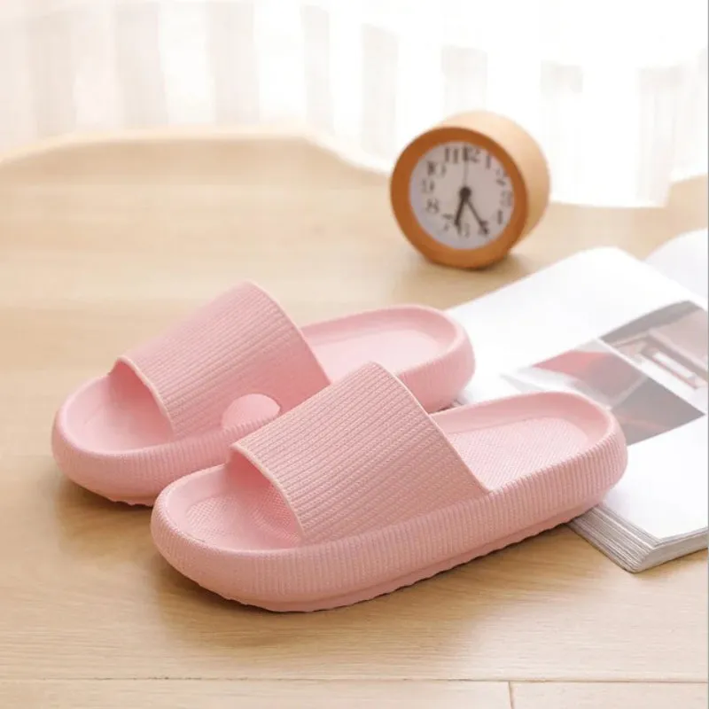Non-slip Thick and Comfy Sole Indoor Platform Slippers