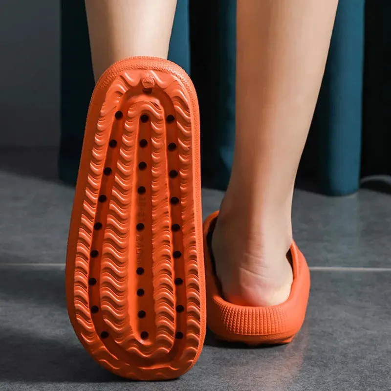 Non-slip Thick and Comfy Sole Indoor Platform Slippers
