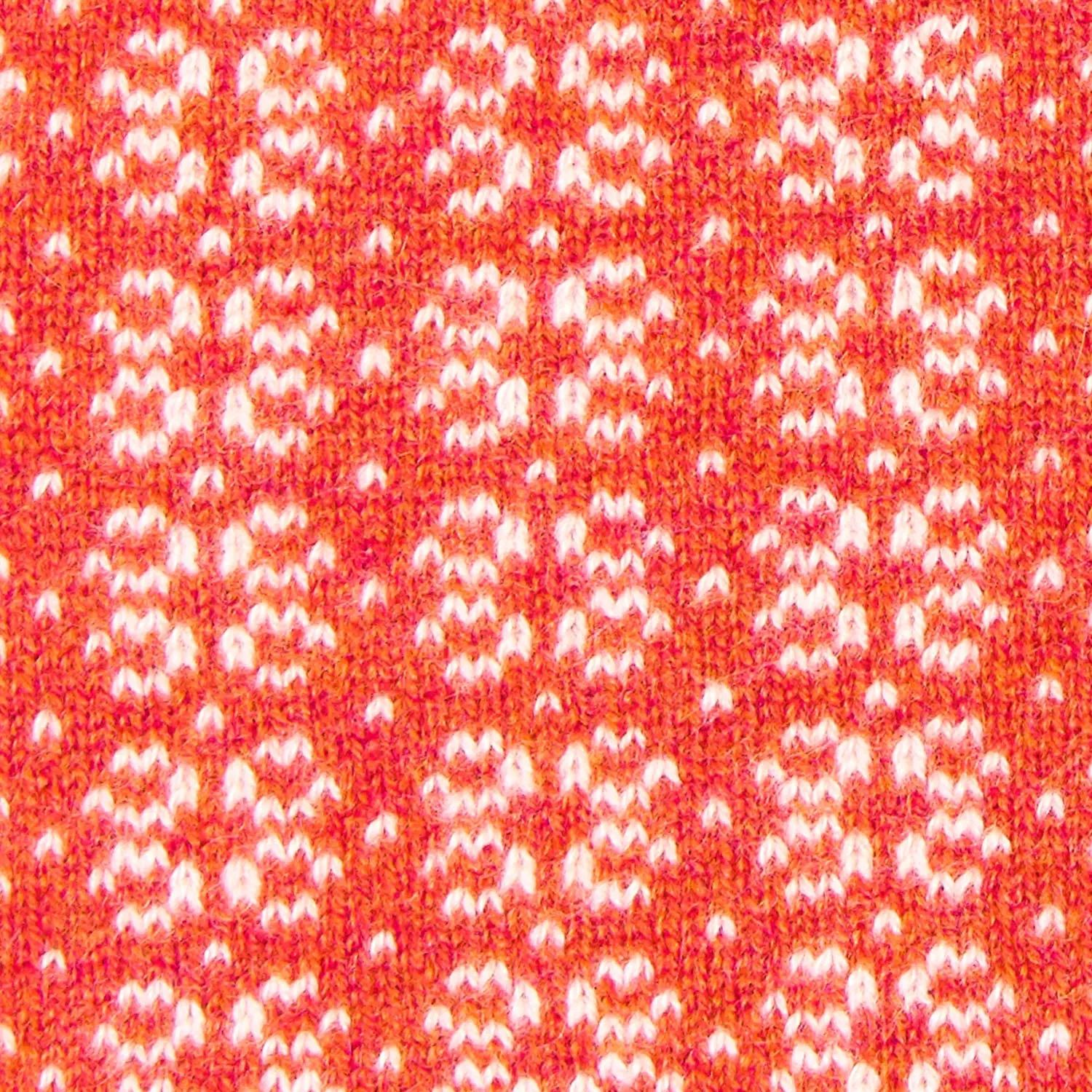 ORANGE AND BEIGE NECK WARMER WITH MICRO PATTERN