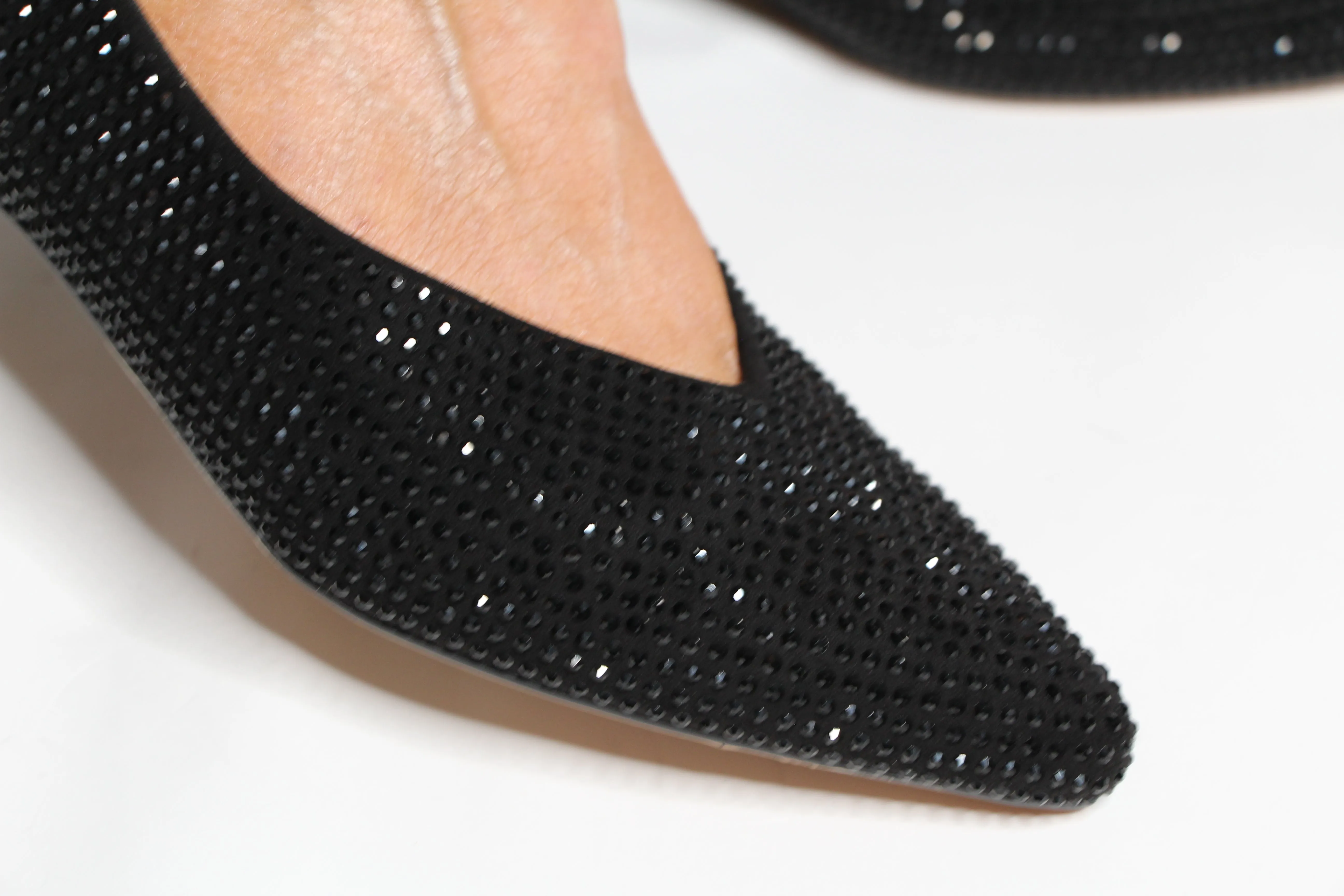 Pedro Miralles Black Sequins Ballet Flat