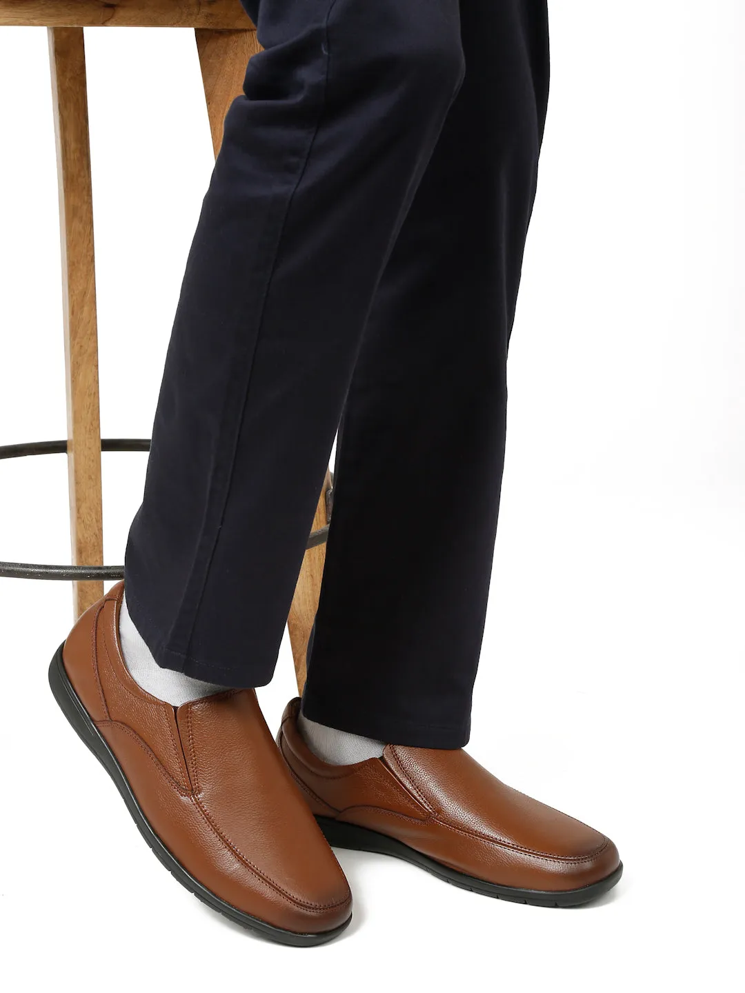 Pelle Albero Brown Moccasins for Men