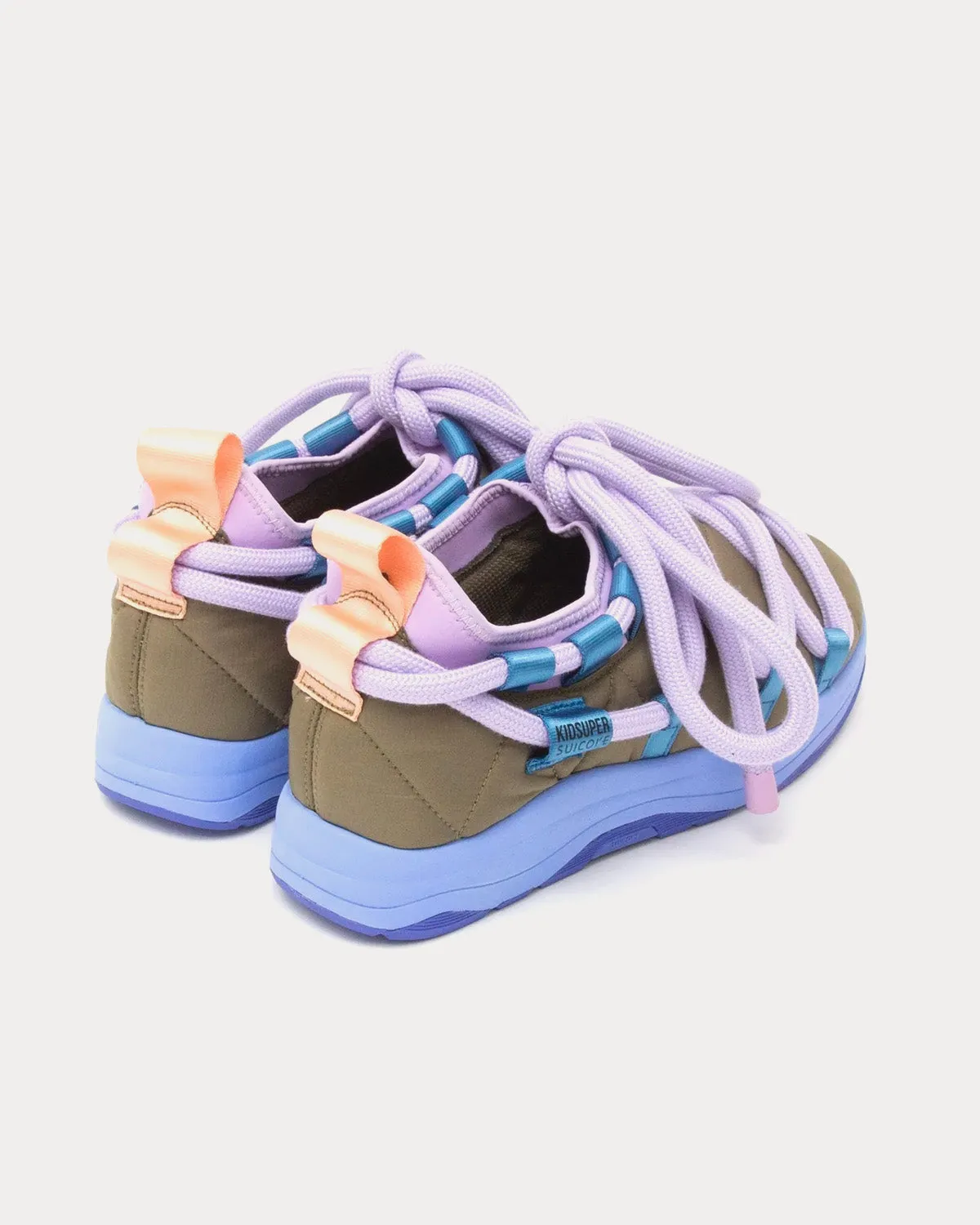 Pepper Olive / Sky Blue Slip Ons