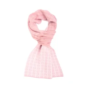 PINK NECK WARMER WITH MICRO PATTERN