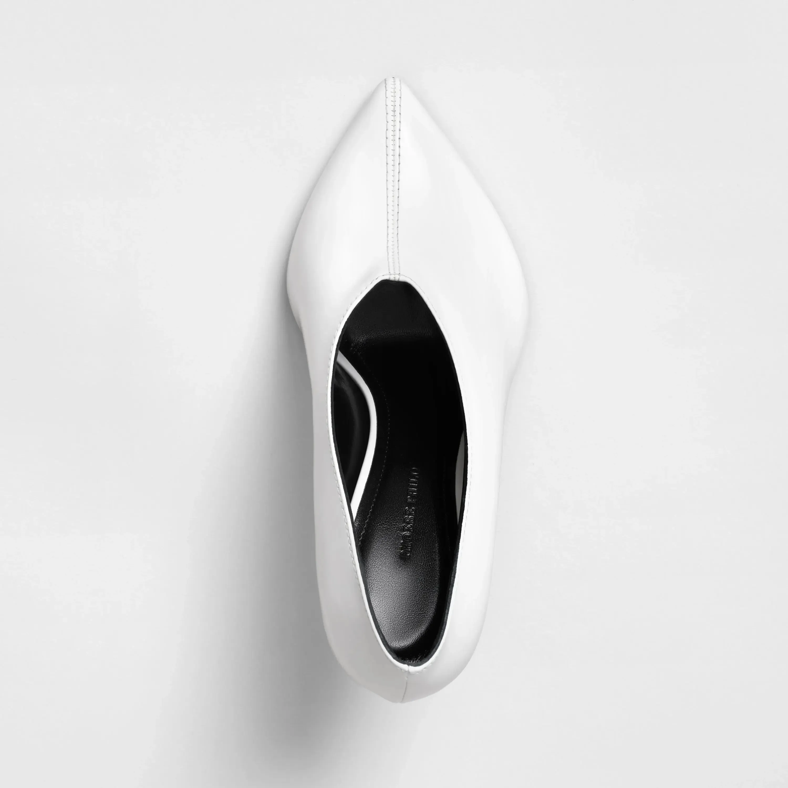 POINT PUMP 105 | white leather