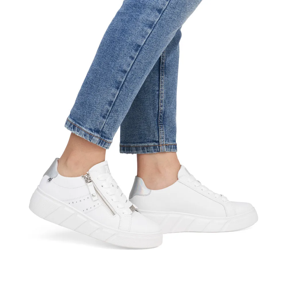 Rieker Sport Ladies Flatform Zip Side Sneaker