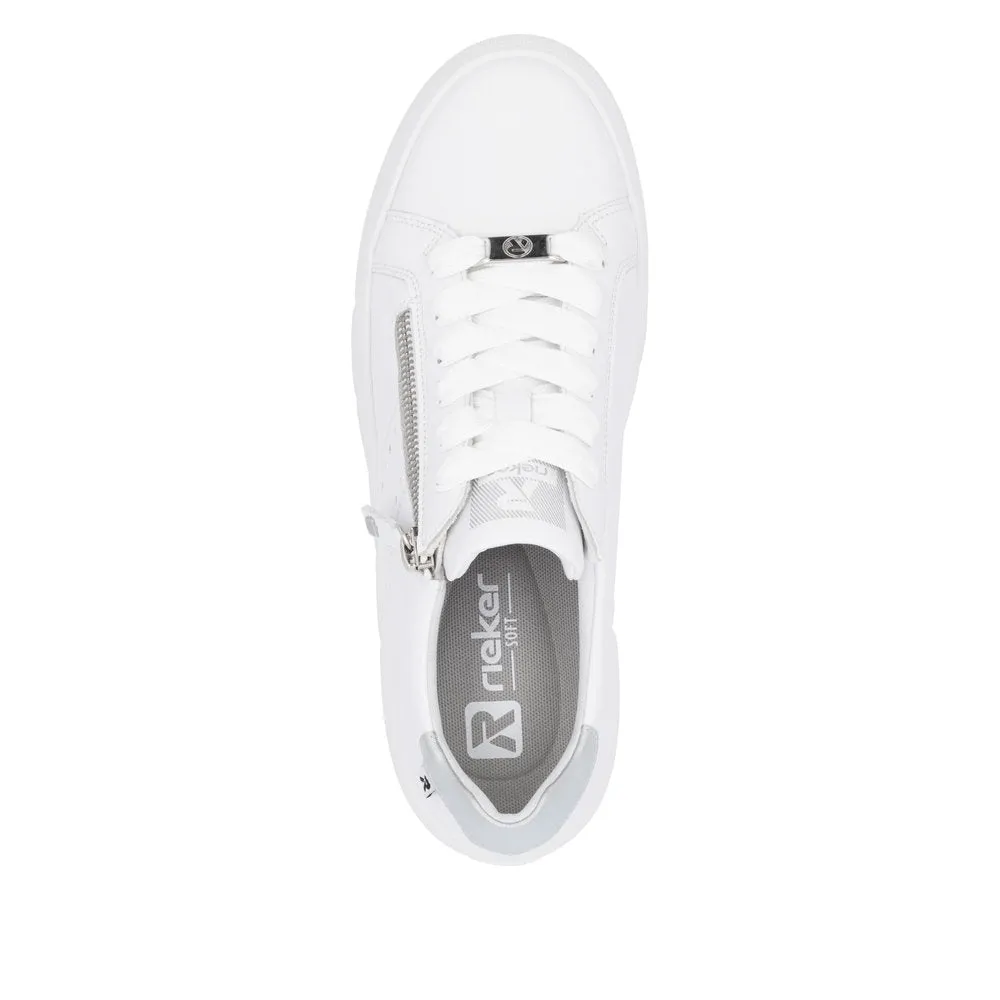 Rieker Sport Ladies Flatform Zip Side Sneaker