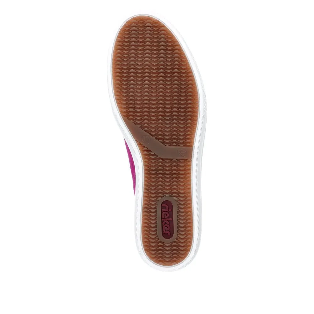 Rieker Trainers L591L Ladies Shoes Rose