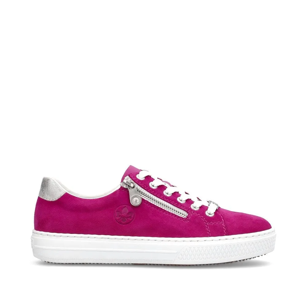 Rieker Trainers L591L Ladies Shoes Rose