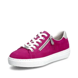 Rieker Trainers L591L Ladies Shoes Rose