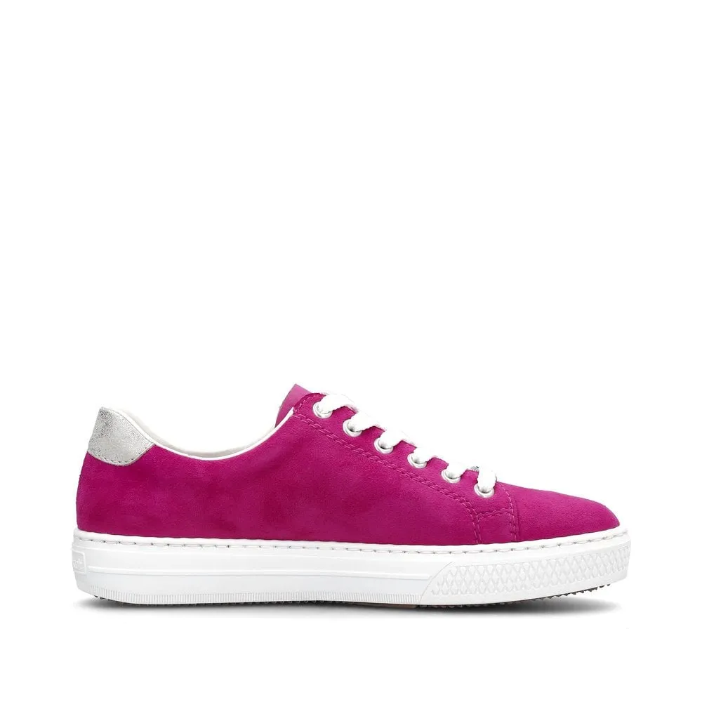 Rieker Trainers L591L Ladies Shoes Rose