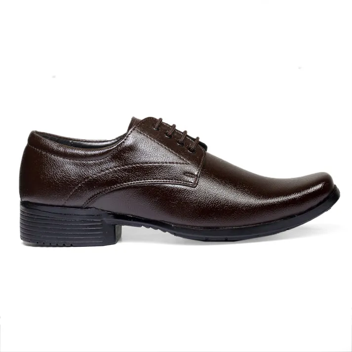 s Formal Derby Lace-Up Brown Shoes for Men