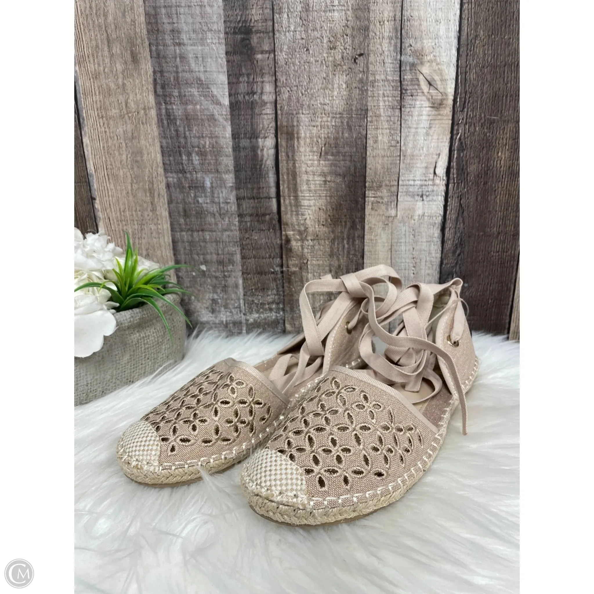 Sandals Flats By Cmf In Taupe, Size: 8