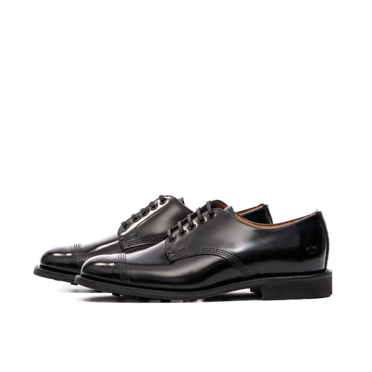 Sanders Japan Picusa Gibson Toe Cap Shoe Black 1128B