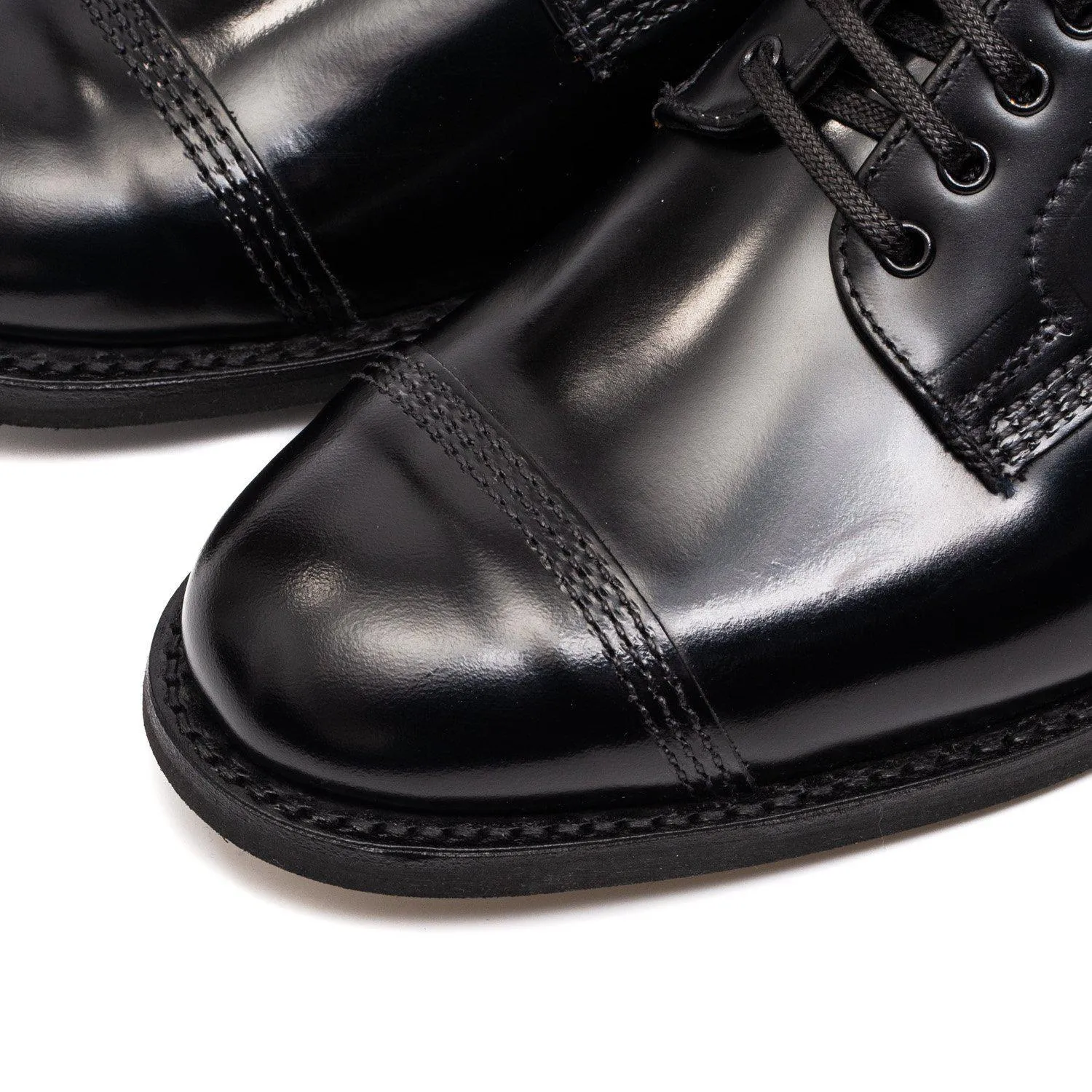 Sanders Japan Picusa Gibson Toe Cap Shoe Black 1128B