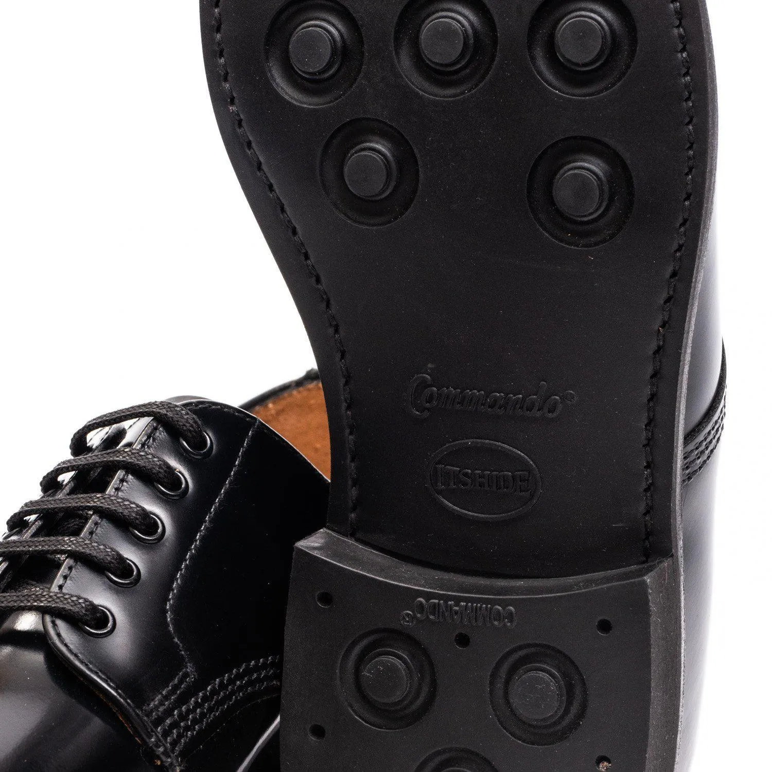 Sanders Japan Picusa Gibson Toe Cap Shoe Black 1128B