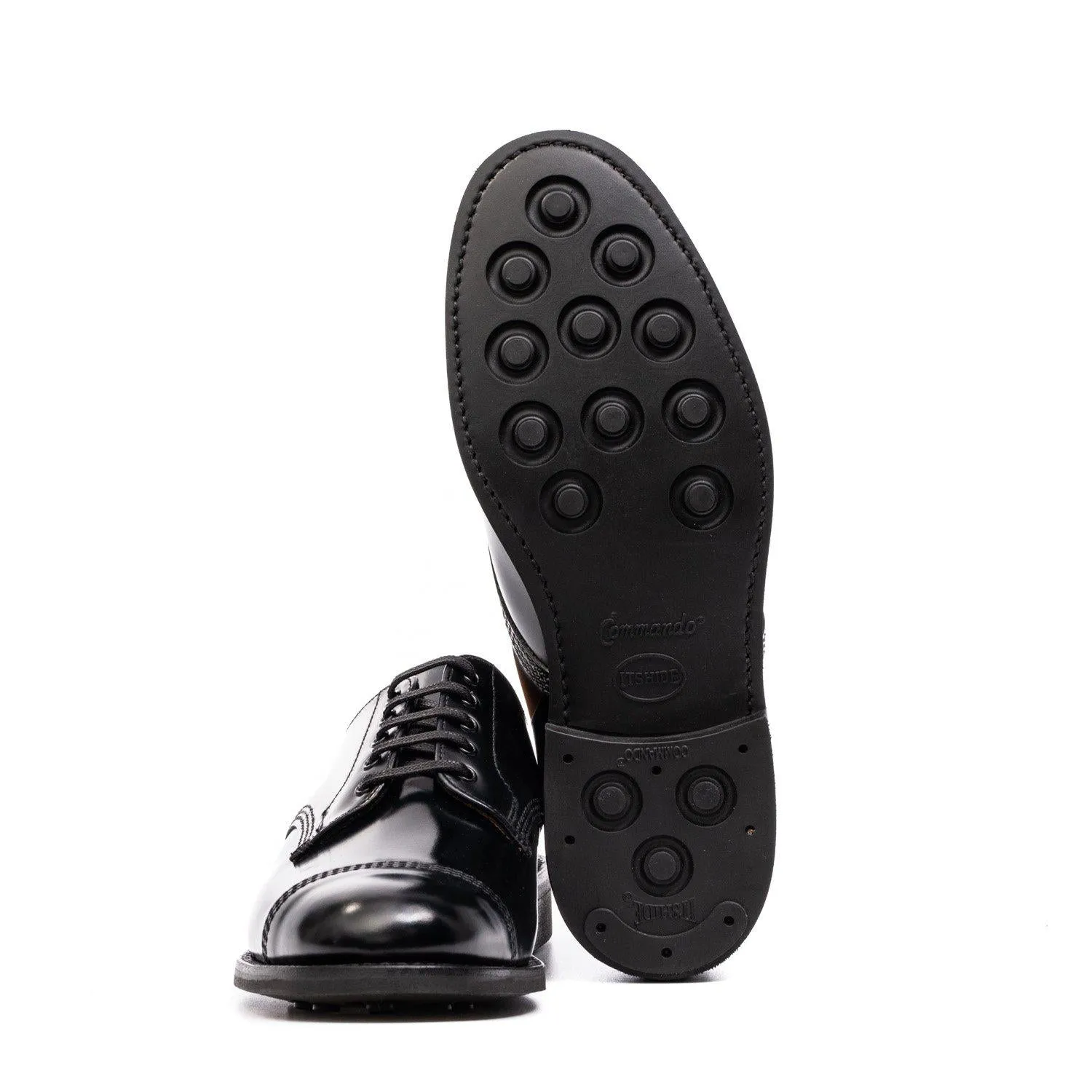 Sanders Japan Picusa Gibson Toe Cap Shoe Black 1128B