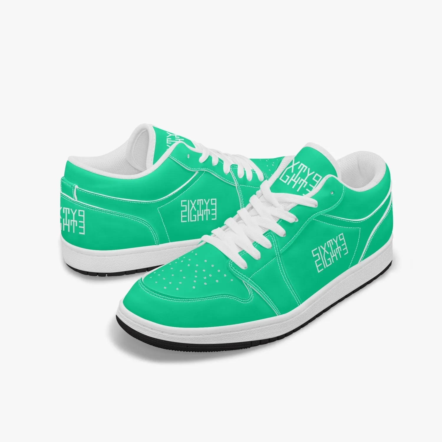 Sixty Eight 93 Logo White Sea Green SENTLT1 Shoes