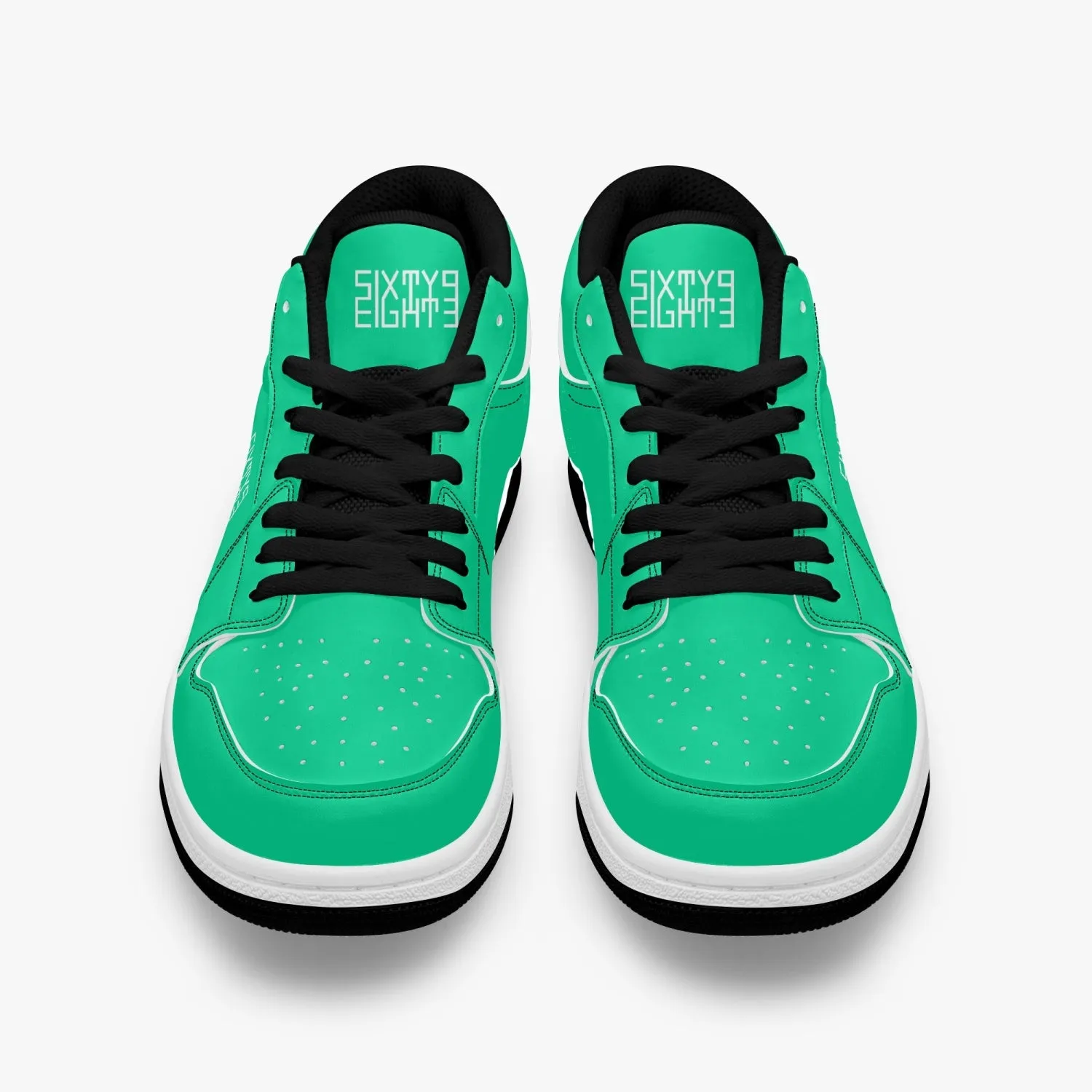 Sixty Eight 93 Logo White Sea Green SENTLT1 Shoes