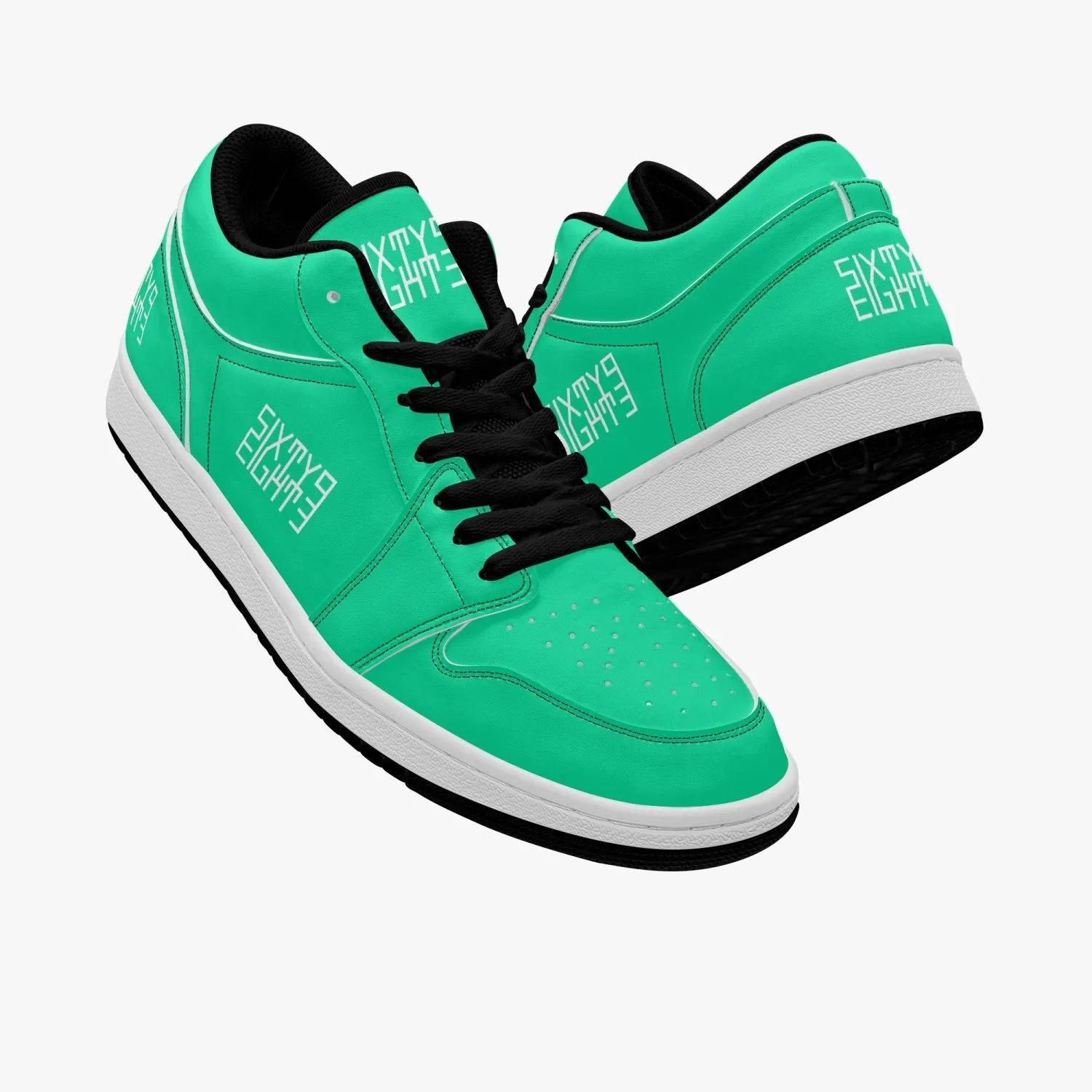 Sixty Eight 93 Logo White Sea Green SENTLT1 Shoes