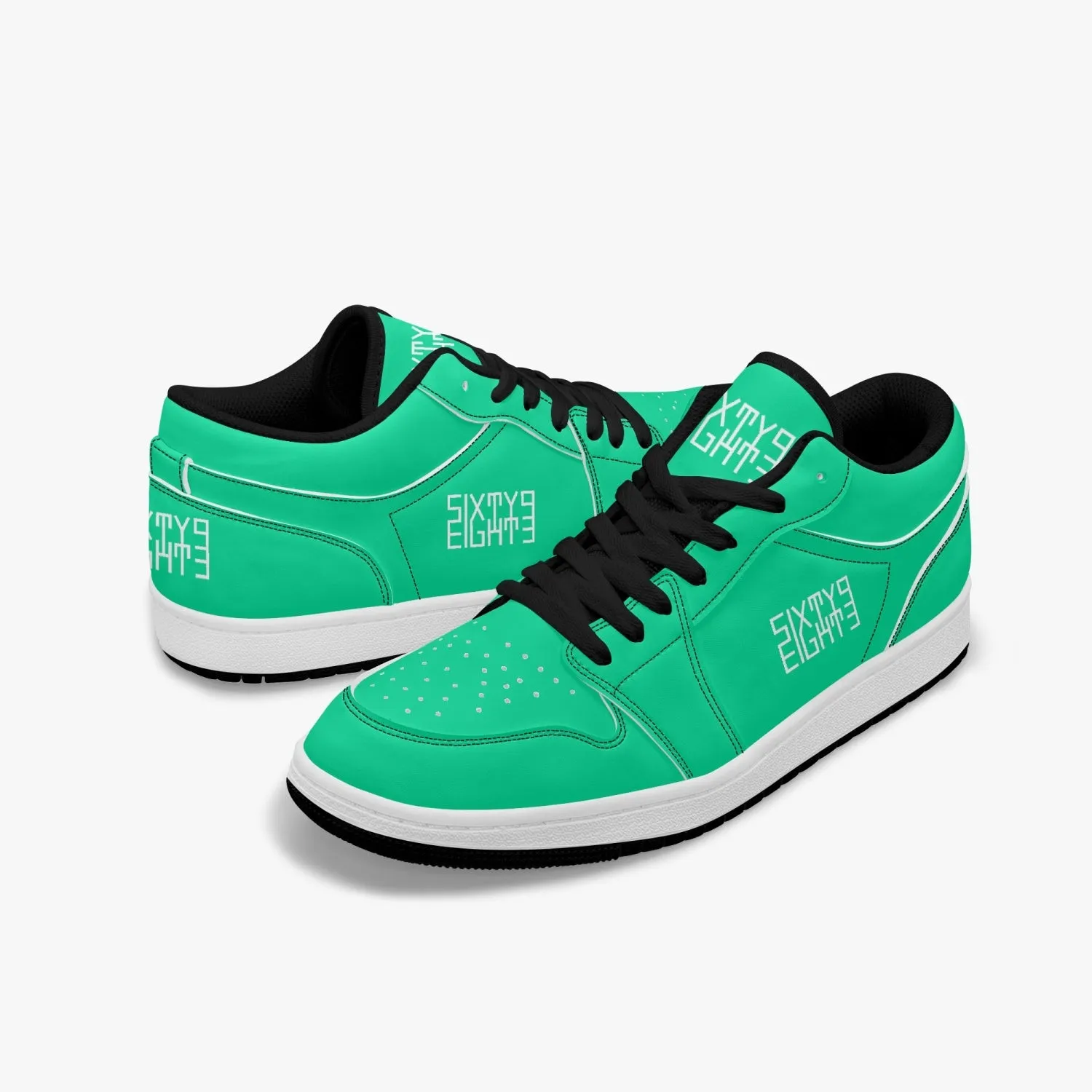 Sixty Eight 93 Logo White Sea Green SENTLT1 Shoes