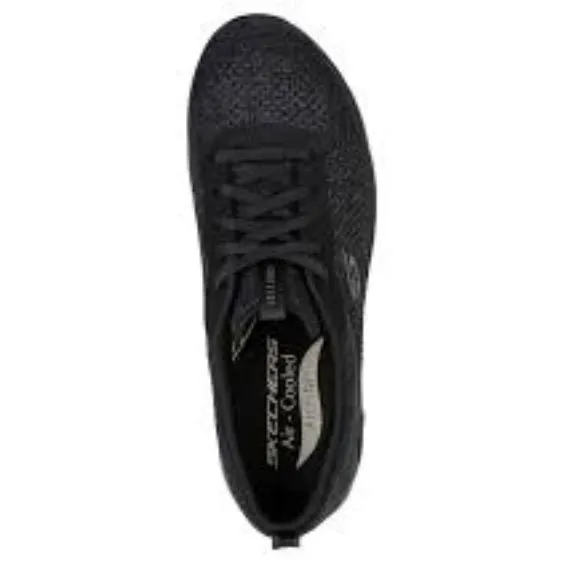 Skechers Arch Fit Refine Lavish Wish Black Trainer Shoes