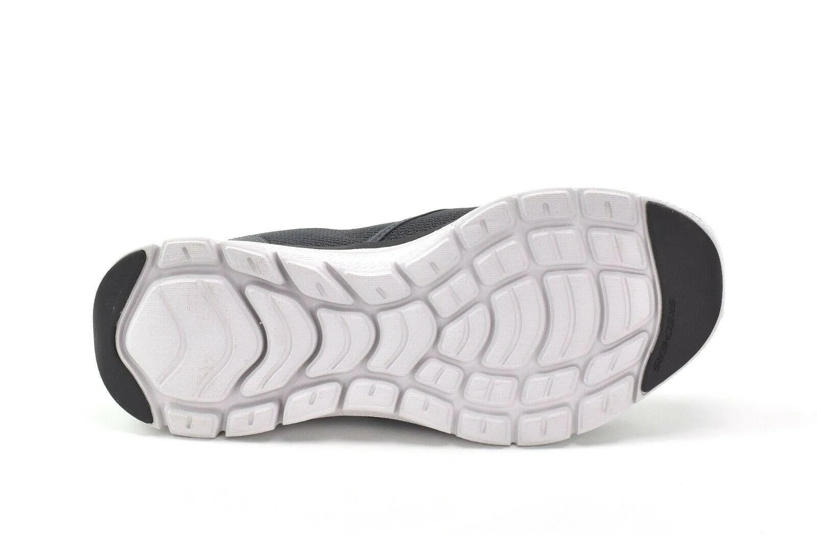 SKECHERS Men's Flex Advantage 4.0 Slip On Sneakers in Charcoal/Orange