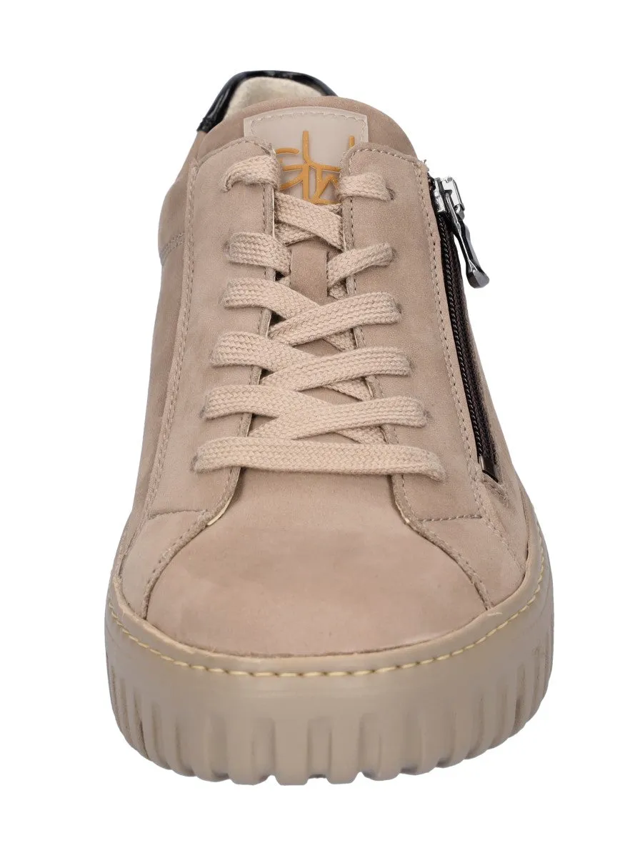 Waldlaufer Livia Ladies Zip Side Lace Up Sneaker